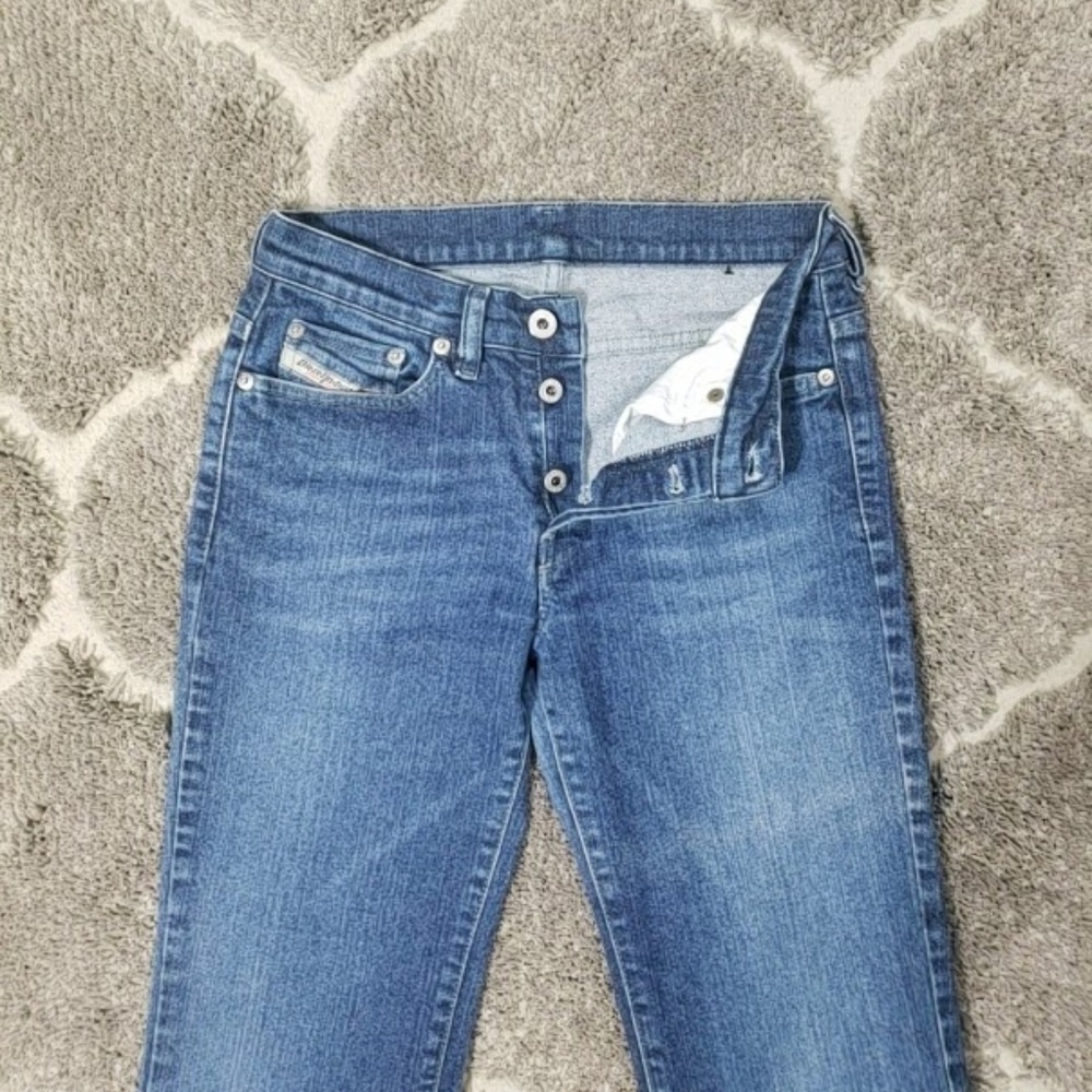 Vintage Diesel Daze Button Fly Flare Jeans 27 - Picture 4 of 8